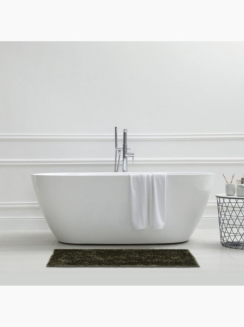 Alfombra de baño decorativa con hilo dorado de poliéster Crudo - Kiabi