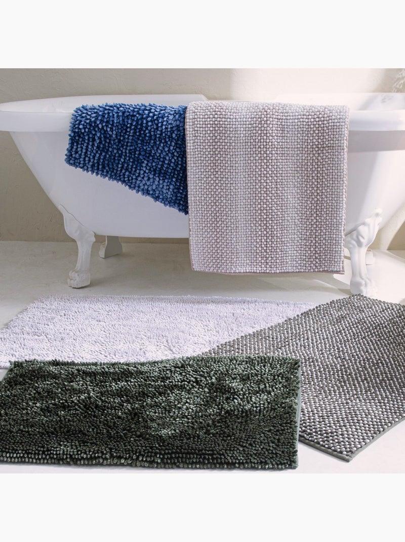 Alfombra de baño decorativa con hilo dorado de poliéster Crudo - Kiabi
