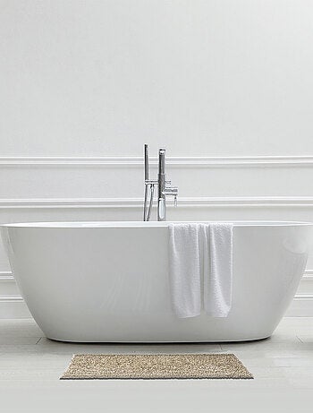 Alfombra de baño decorativa con hilos dorados de poliéster