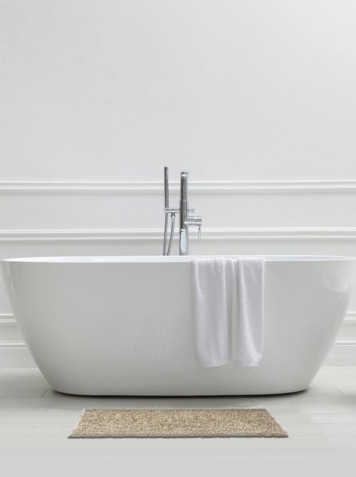 Alfombra de baño decorativa con hilos dorados de poliéster - Kiabi