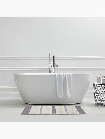 Alfombra de baño decorativa de algodón rizado antideslizante 60 x 120 cm - Guy Levasseur