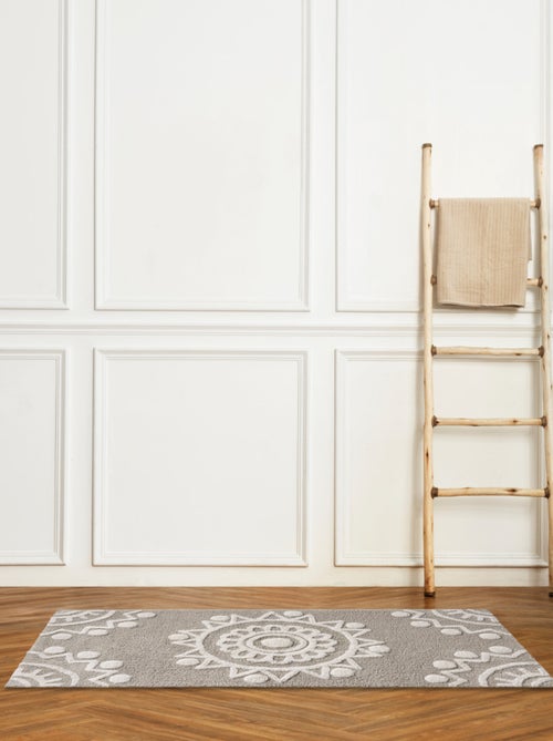 Alfombra de baño decorativa de algodón tufting - Kiabi