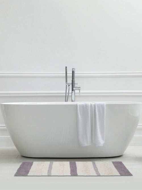 Alfombra de baño decorativa de algodón tufting - Kiabi