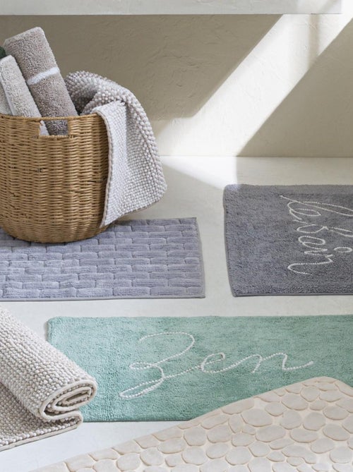Alfombra de baño decorativa de algodón - Kiabi