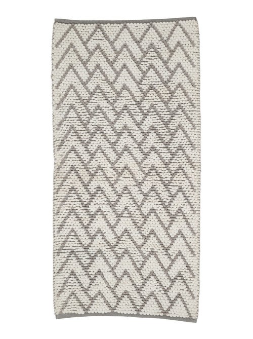 Alfombra de baño decorativa de polialgodón - Kiabi