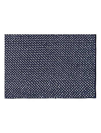 Alfombra de baño decorativa de rizo bicolor
