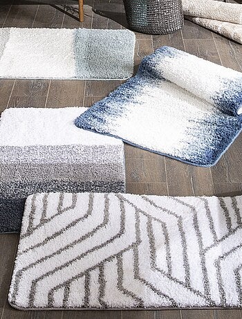 Alfombra de baño decorativa degradada de poliéster