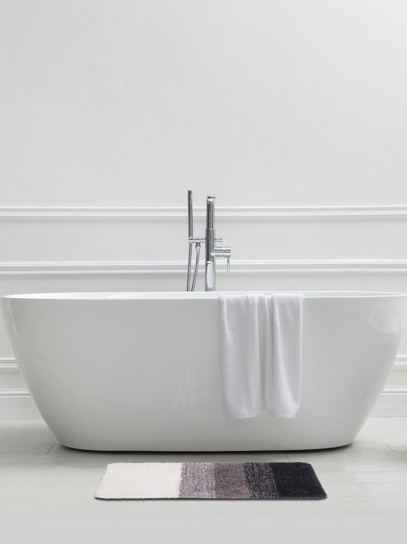Alfombra de baño decorativa degradada de poliéster Marrón - Kiabi