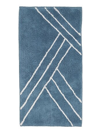 Alfombra de baño decorativa geométrica de algodón