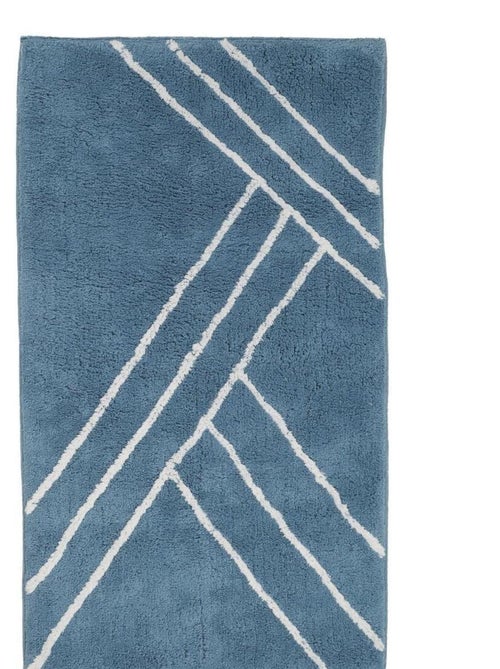 Alfombra de baño decorativa geométrica de algodón - Kiabi