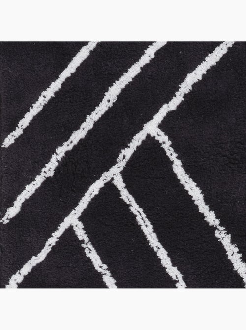 Alfombra de baño decorativa geométrica de algodón - Kiabi Alfombra de baño decorativa geométrica de algodón - Kiabi