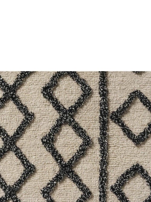 Alfombra de baño decorativa geométrica en algodón tuftado - Kiabi Alfombra de baño decorativa geométrica en algodón tuftado - Kiabi