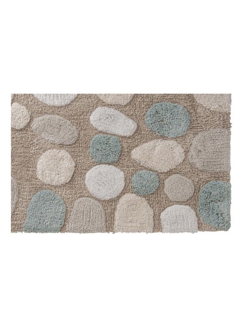 Alfombra de baño decorativa "guijarros", de algodón texturizado - Kiabi Alfombra de baño decorativa "guijarros", de algodón texturizado - Kiabi