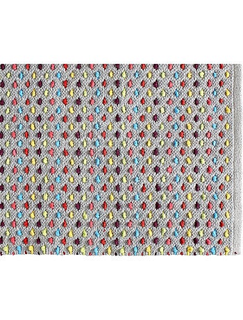 Alfombra de baño decorativa 'Guy Levasseur' confeti en algodón chenilla 50 x 80 cm