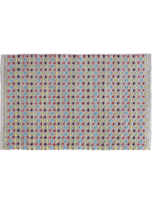 Alfombra de baño decorativa 'Guy Levasseur' confeti en algodón chenilla 50 x 80 cm - Kiabi