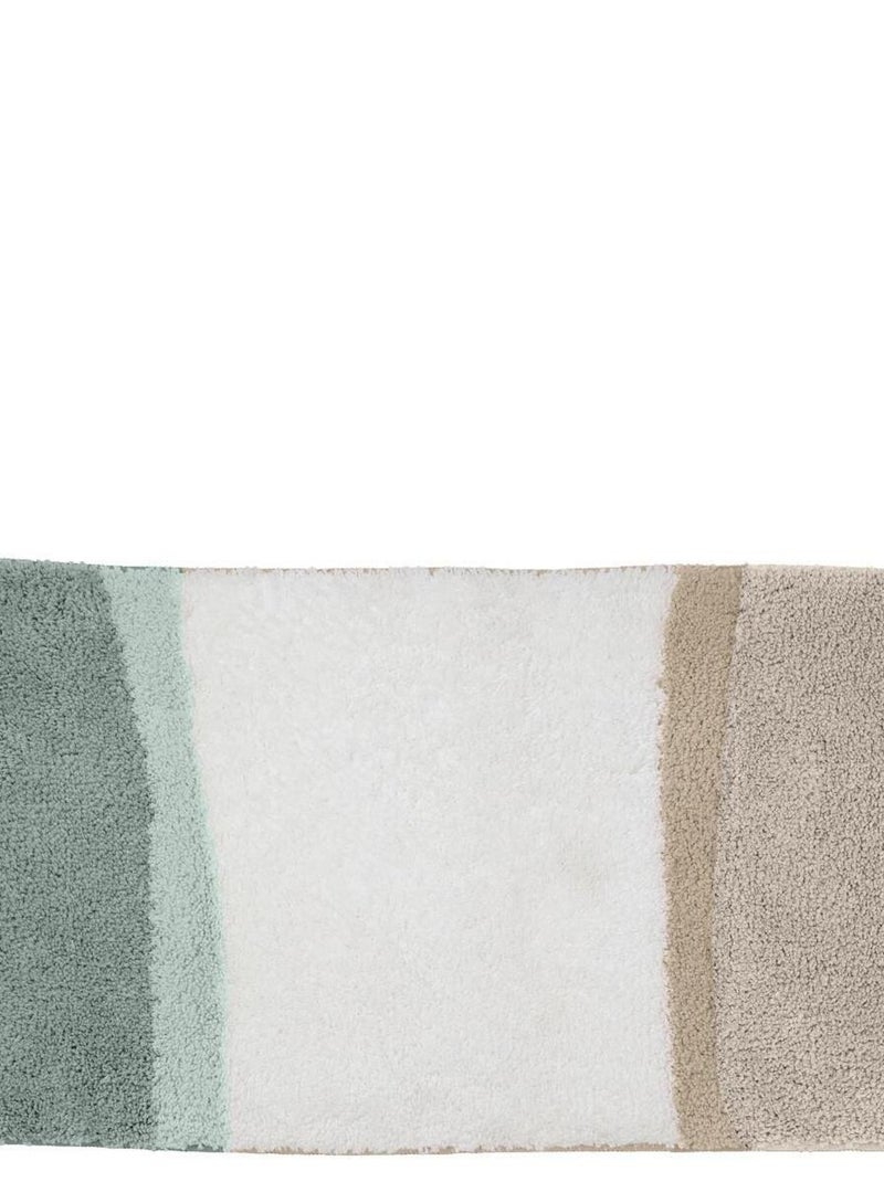 Alfombra de baño decorativa tricolor Multicolor - Kiabi