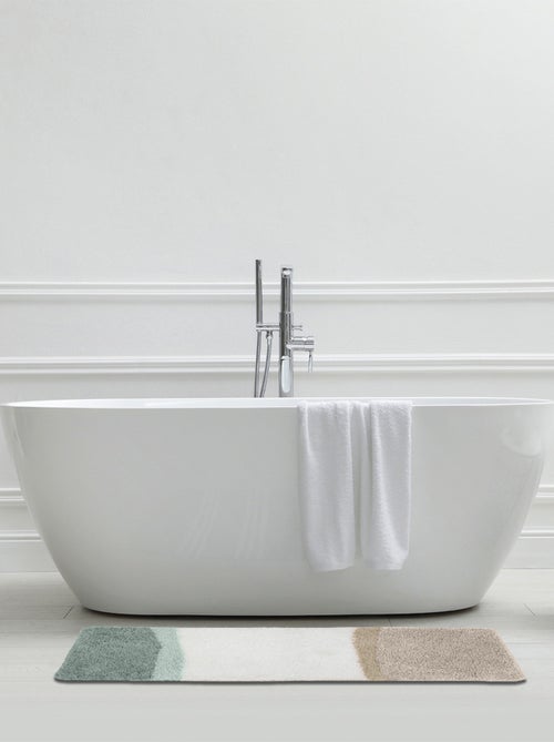 Alfombra de baño decorativa tricolor - Kiabi