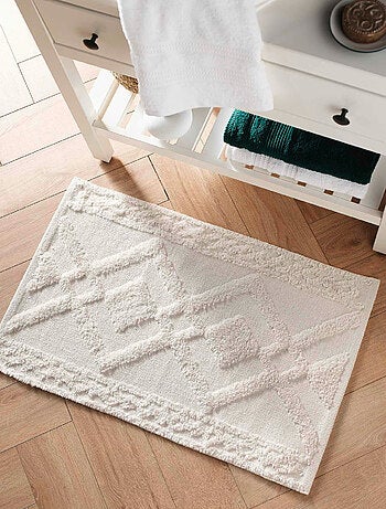 Alfombra de baño gladis lisa con relieves