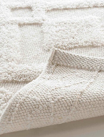 Alfombra de baño gladis lisa con relieves
