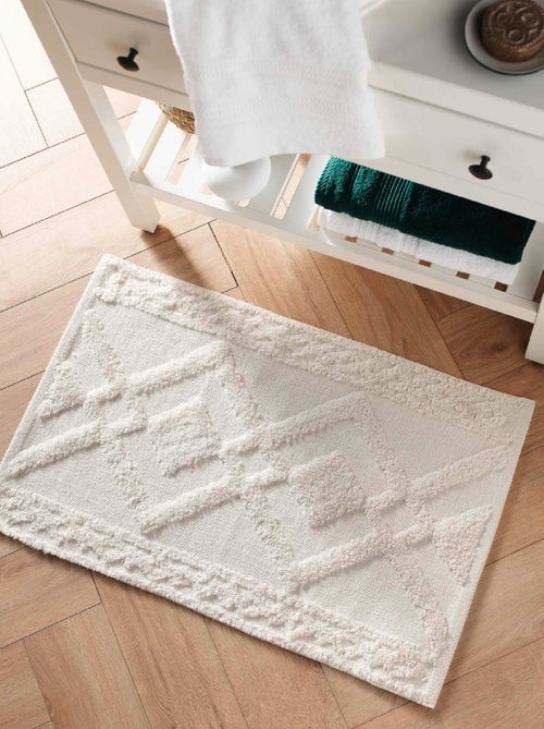 Alfombra de Baño Gladis Lisa con Relieves - Kiabi Alfombra de Baño Gladis Lisa con Relieves - Kiabi