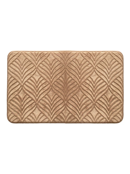 Alfombra de baño Guy Levasseur Yucca con memoria de forma – 50 x 80 cm – marrón - Kiabi
