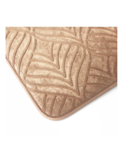 Alfombra de baño Guy Levasseur Yucca con memoria de forma – 50 x 80 cm – marrón - Kiabi