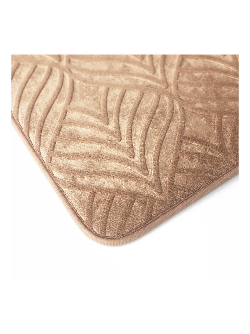 Alfombra de baño Guy Levasseur Yucca con memoria de forma – 50 x 80 cm – marrón Marrón - Kiabi