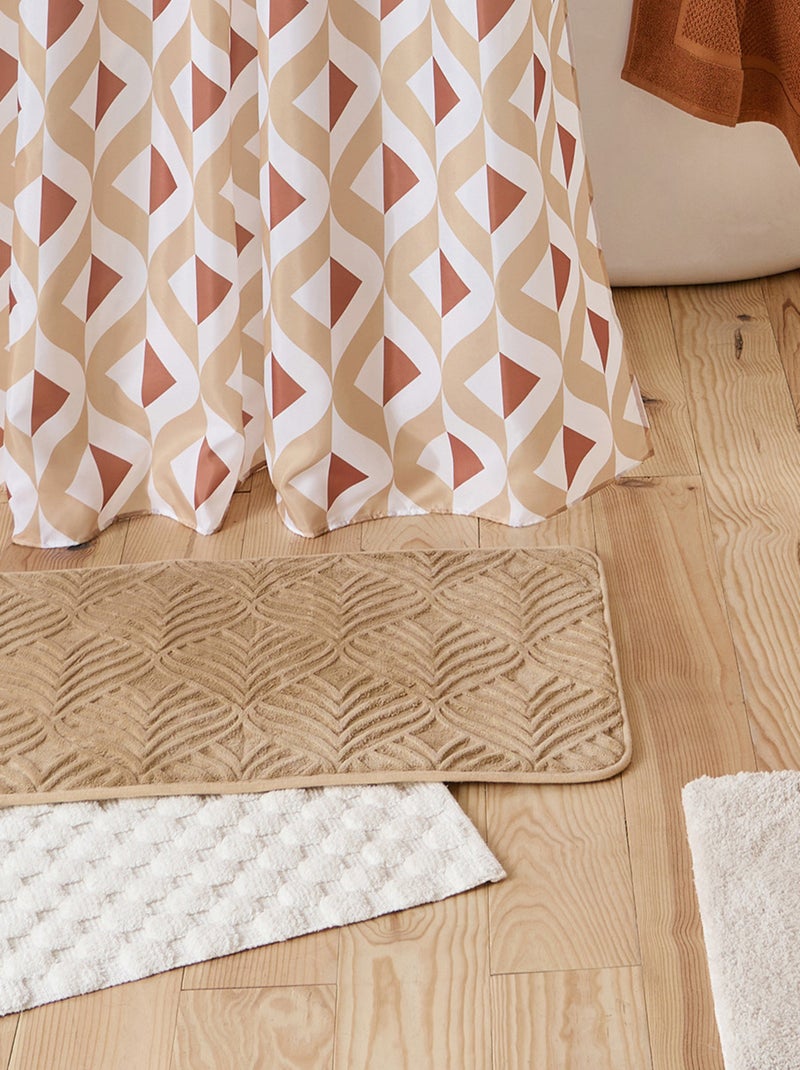 Alfombra de baño Guy Levasseur Yucca en espuma viscoelástica antideslizante 50x80 cm Marrón - Kiabi