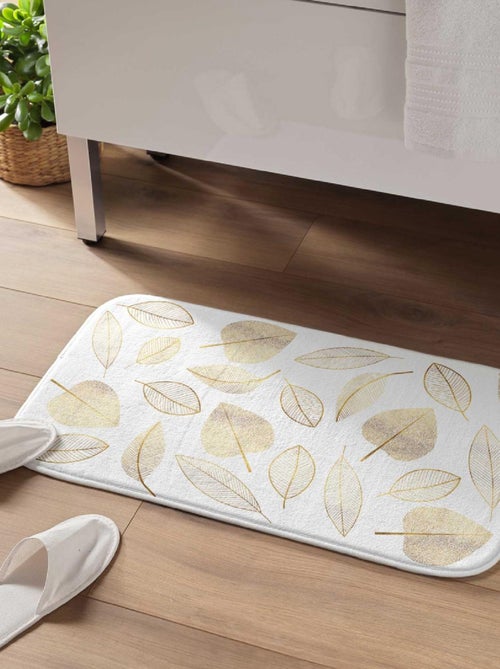 Alfombra de Baño Joya Hojas Doradas - Kiabi