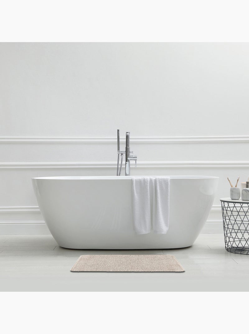 Alfombra de baño lisa de 50 x 80 cm, de poliéster Crudo - Kiabi