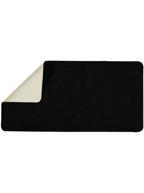 Alfombra de baño lisa de 60 x 120 cm, de poliéster - Kiabi Alfombra de baño lisa de 60 x 120 cm, de poliéster - Kiabi