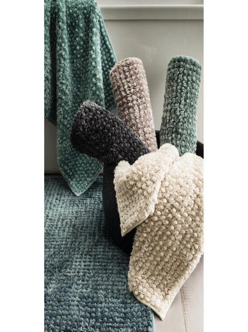 Alfombra de baño lisa de poliéster - Kiabi