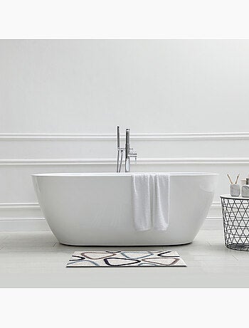 Alfombra de baño marfil Aster en algodón 50 x 80 cm – antideslizante Guy Levasseur