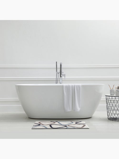 Alfombra de baño marfil Aster en algodón 50 x 80 cm – antideslizante Guy Levasseur - Kiabi