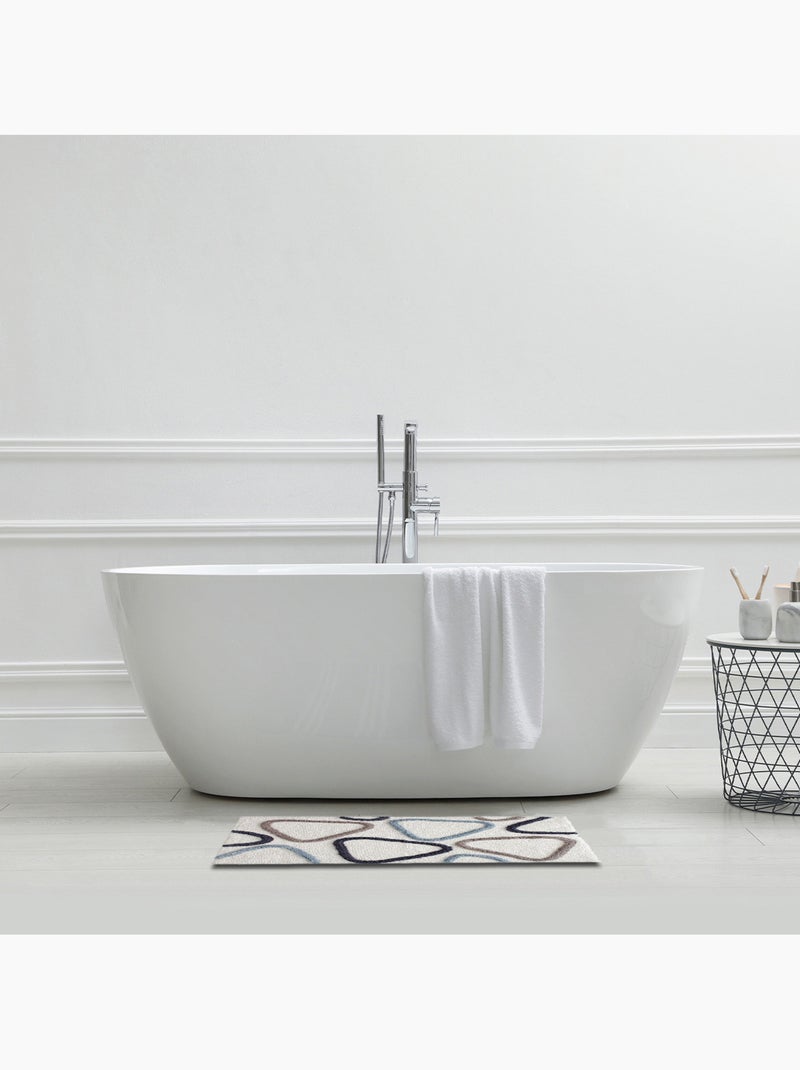 Alfombra de baño marfil Aster en algodón 50 x 80 cm – antideslizante Guy Levasseur Crudo - Kiabi