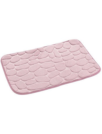 Alfombra de baño microfibra lisa en relieve