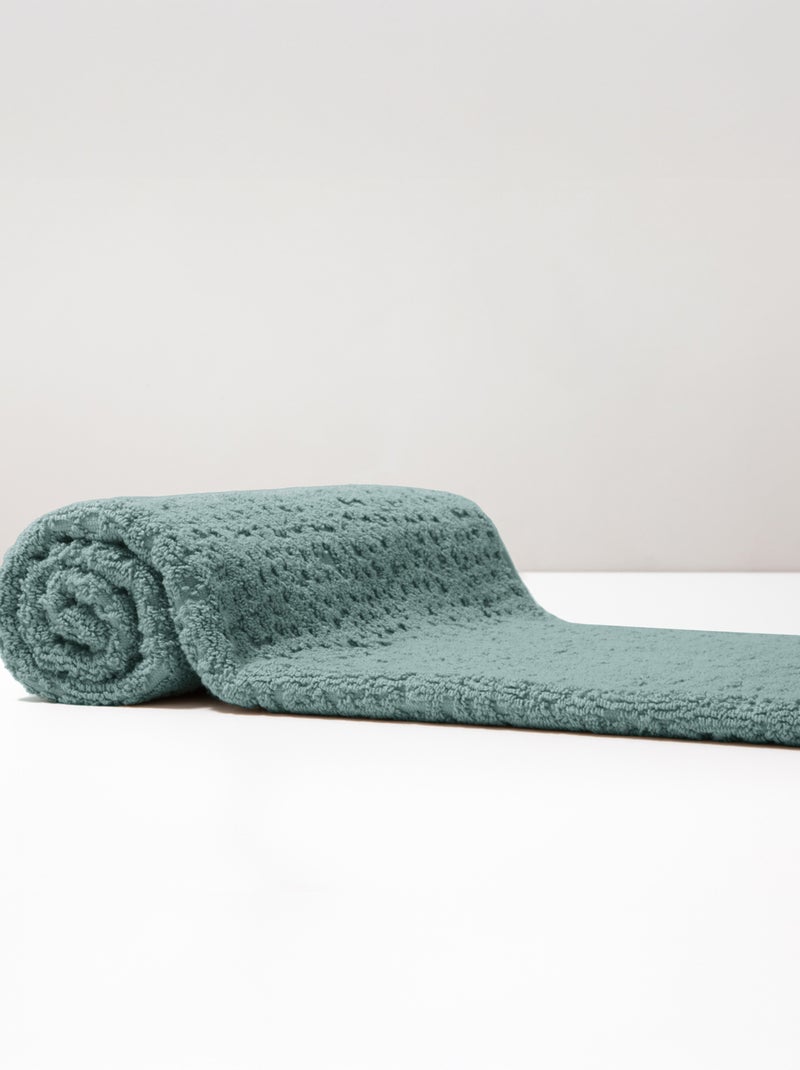 Alfombra de baño premium de algodón Mirmande Azul - Kiabi