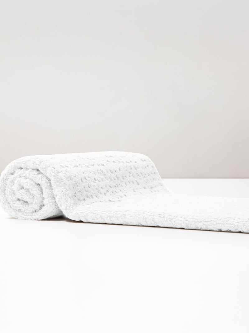 Alfombra de baño premium de algodón Mirmande Blanco - Kiabi