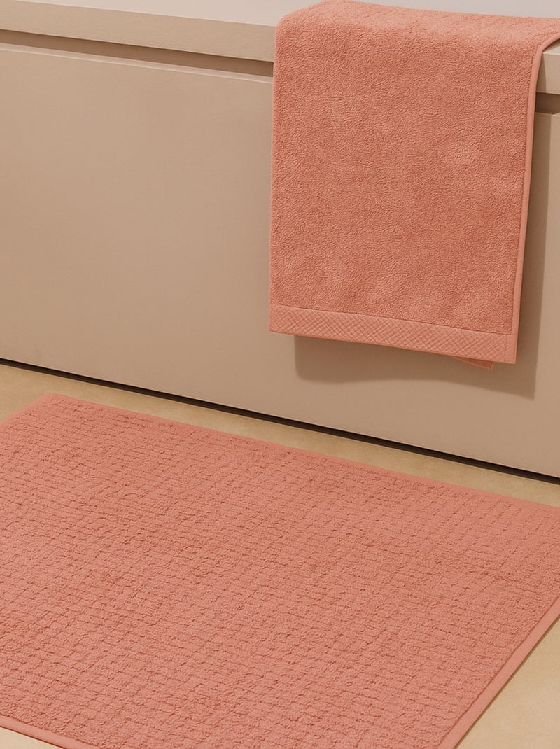 Alfombra de baño premium de algodón Mirmande Rosa - Kiabi
