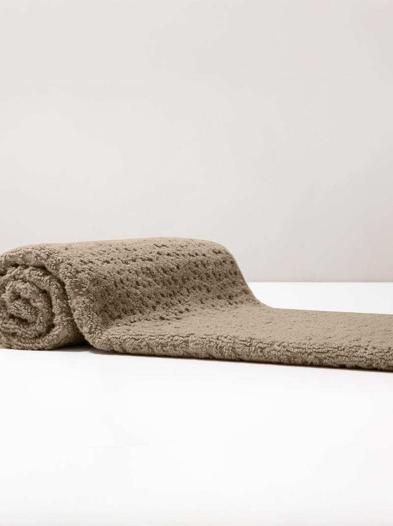 Alfombra de baño premium de algodón Mirmande Taupe - Kiabi