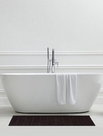 Alfombra de baño rectangular de algodón liso