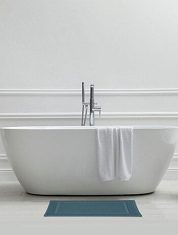 Alfombra de baño rectangular Genova 50x70 cm algodón rizo uni verde Guy Levasseur