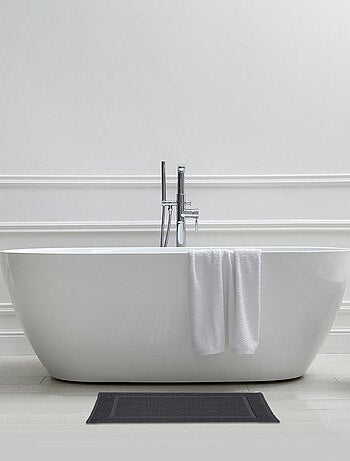 Alfombra de baño rectangular Genova 50x70 cm algodón rizo uni verde Guy Levasseur