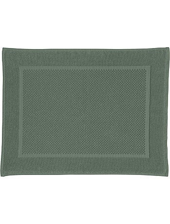 Alfombra de baño rectangular Genova 50x70 cm algodón rizo uni verde Guy Levasseur