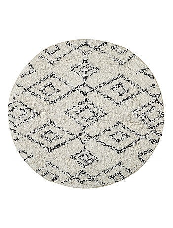 Alfombra de baño redonda de algodón con relieve 70 x 70 cm – Guy Levasseur