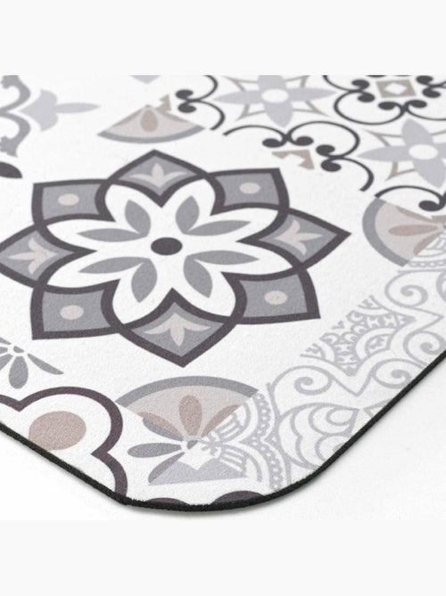 Alfombra de Baño Salou Ultra Absorbente Efecto Mosaico de Azulejos - Kiabi