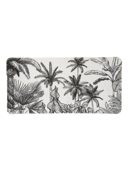 Alfombra de baño tropical antideslizante Guy Levasseur Jungle 60 x 120 cm - Kiabi Alfombra de baño tropical antideslizante Guy Levasseur Jungle 60 x 120 cm - Kiabi