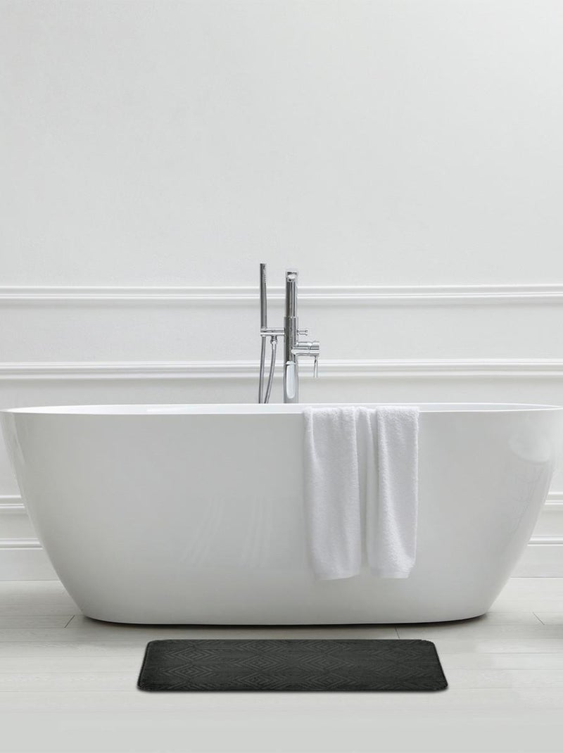 Alfombra de baño viscoelástica 50x80 cm – Antideslizante y absorbente – Guy Levasseur Gris antracita - Kiabi