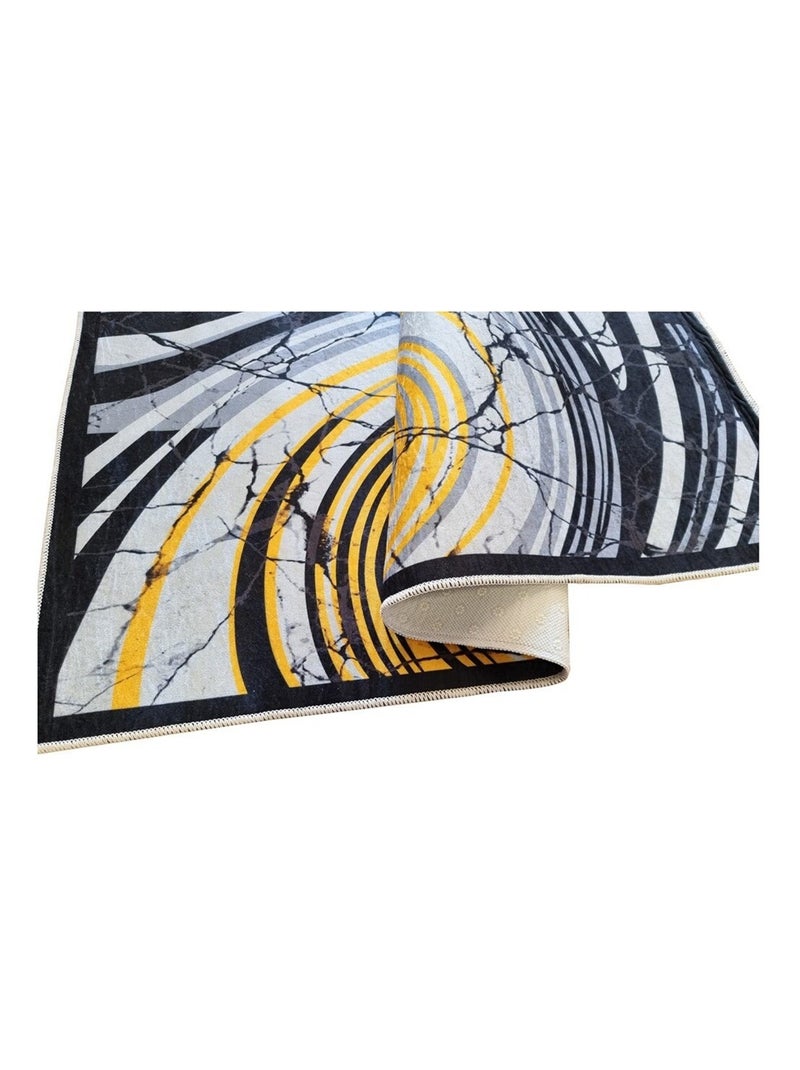 Alfombra de cocina baldosas de cemento Amarillo - Kiabi