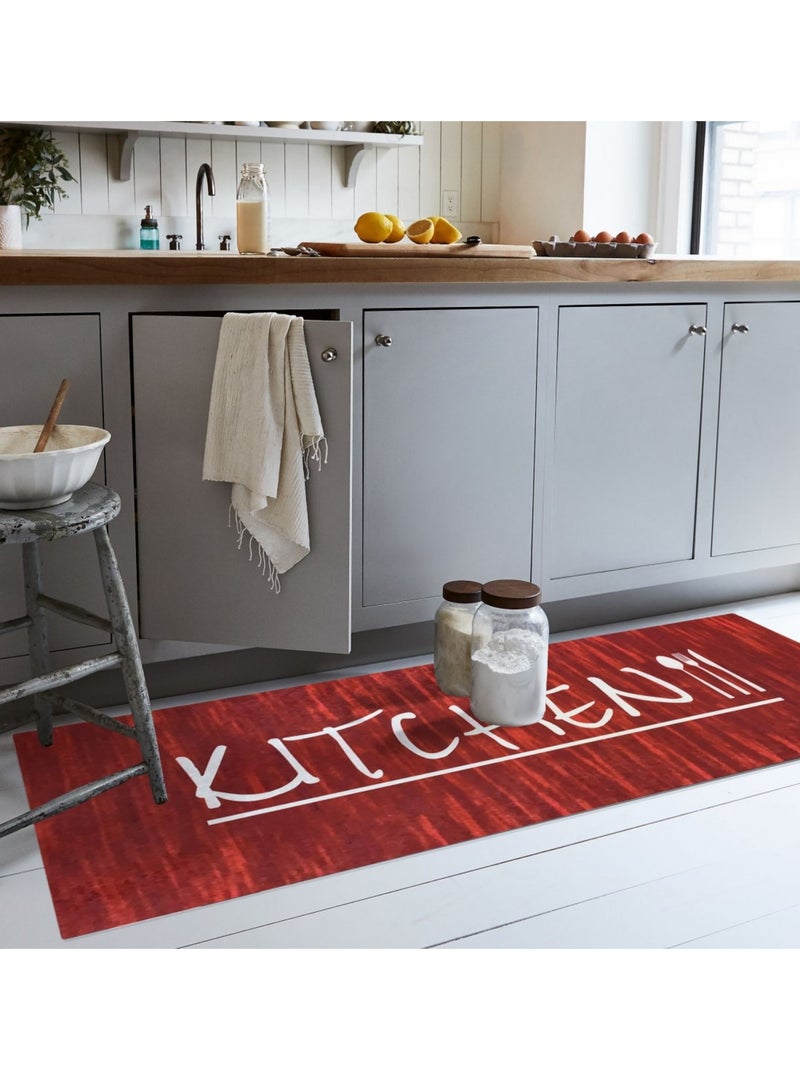Alfombra de cocina KITCHEN Rojo - Kiabi